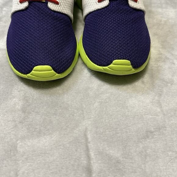 Nike Roshe Run Shoes Mens 7.5 / W 9 Custom White Purple Neon 943711-991 NIKEID - Picture 9 of 14